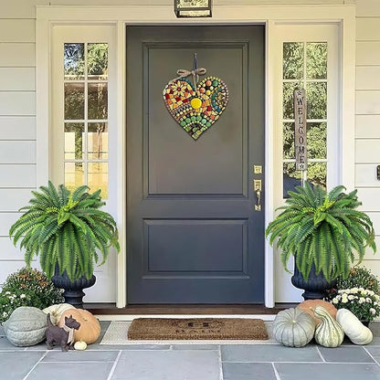 CQURE 48" Large Fake Fern Artificial Ferns for Outdoors,Set of 2 88 Fronds Realistic Artificial Boston Ferns Bush Plant for Indoor Outdoor Garden Porch Decor (Lifelike,UV Resistant,No Maintenance)