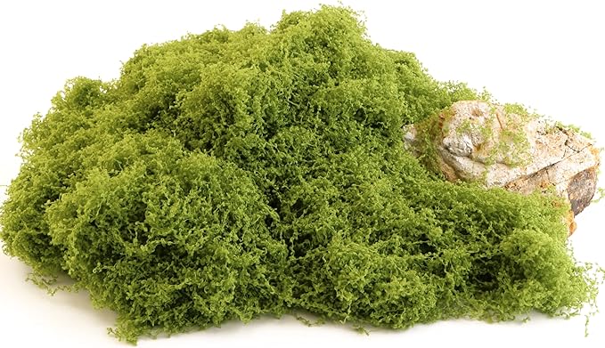 Caiyjhao Artificial Green Moss is Used for Potted Plants, and Moss Crafts are Used for Fairy Tale Garden Houses, Garlands, Glass Container Fillers and Wedding Wall Decoration (7.05 Ounces)
