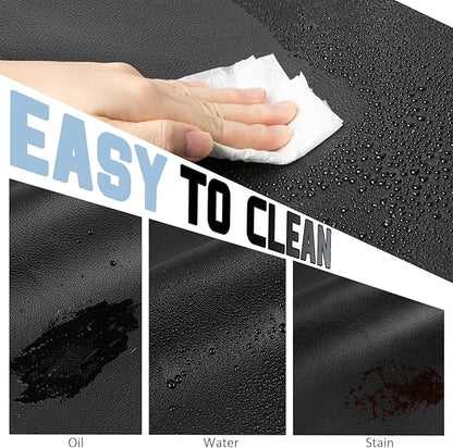 Waterproof Apron, Heavy Duty Extra Long Rubber Vinyl Apron with Pocket for Men, Adjustable Dishwasher Chemical Resistant Aprons for Dishwashing, Cooking, Butcher, Lab, Gardening