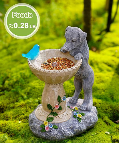 Nacome Solar Dog Garden Decor: Outdoor Statues Ornaments for Outside Decorations Yard Art Lawn Porch Patio Balcony - Birthday Choice for Mom Grandma Women Lover