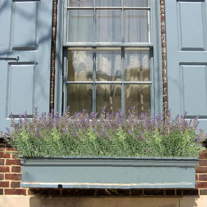 24PCS Lifelike Artificial Lavender Flowers, Fake Lavender Plants Shrubs for Wedding Bouquets, Realistic Faux Flowers UV Resistant for Indoor Outdoor Home & Garden Greenery Decor