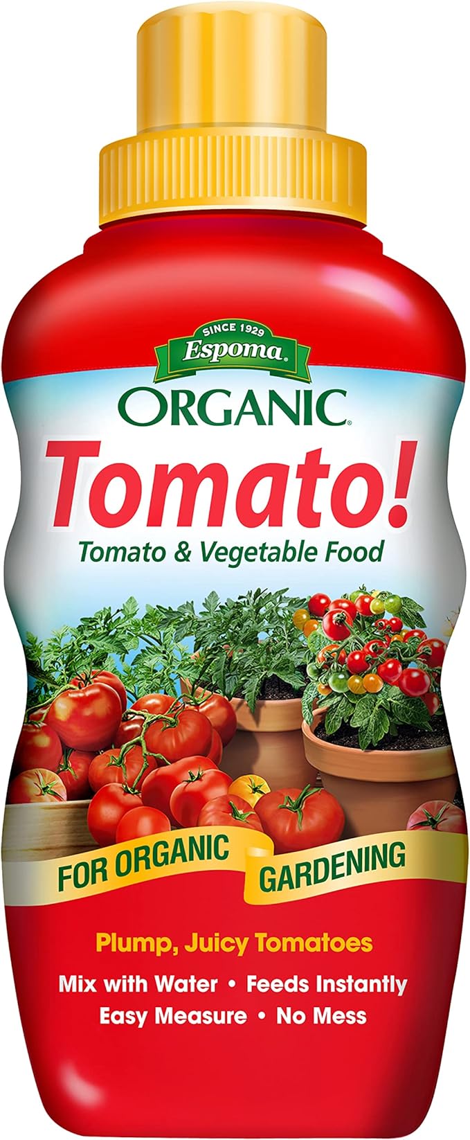 Espoma Organic 8 Ounce Concentrated Tomato! Plant Food - Plant Fertilizer for All Types of Tomatoes and Other Vegetables. for Organic Gardening. Pack of 1.