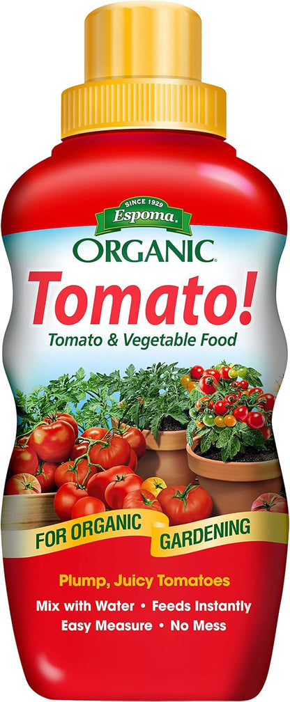 Espoma Organic 8 Ounce Concentrated Tomato! Plant Food - Plant Fertilizer for All Types of Tomatoes and Other Vegetables. for Organic Gardening. Pack of 1.