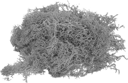 MECCANIXITY 3.5 OZ Moss Fake Craft Moss Artificial Moss Natural Preserved Moss for Craft Arts Floral DIY Project Wall Wedding Garden Patio Table Terrariums Decoration(Light Grey)