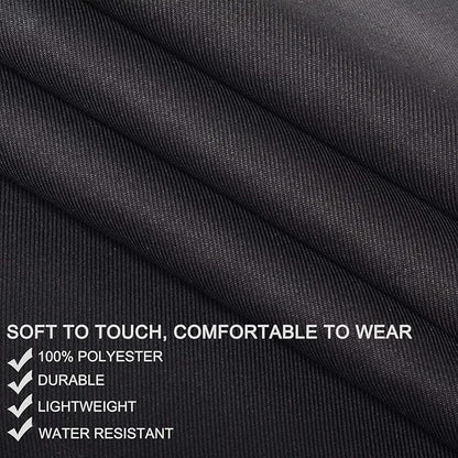 Will Well Chef Apron for Men and Women - 33" x 27" Large with 38" Waist Ties for a Comfy and Snug Fit, Durable and Lightweight, with 2 Spacious Pockets for Your Cooking Essentials - 6-Pack, Black