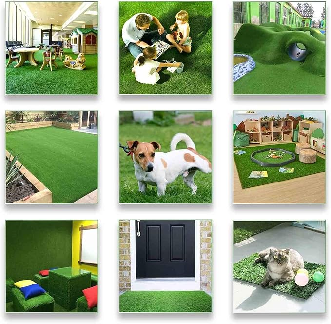 ALTRUISTIC Artificial Grass 3FTX86FT(258 Square Feet), Realistic Fake Grass Deluxe Turf Synthetic Thick Lawn Pet Turf, 1 3/8” Height, Outdoor Decor, Customized
