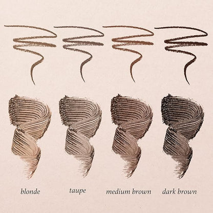 Julep Brow 101 Sculpting Pencil & Tinted Brow Gel Set - Dual-Ended Eyebrow Tool with Brush and Precision Tip - Long-Lasting, Waterproof Formula for Perfectly Defined and Tinted Brows -Medium Brown