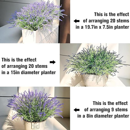 alyptus UV Resistant Artificial Plants Outdoors 16 Bundles