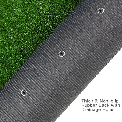 Artificial Grass Turf, 12ft x 33ft (396 ft²) Indoor Outdoor Fake Astroturf Rug Carpet Mat for Balcony Decor Backyard Patio Backdrop Fence Wall Decorations Dogs