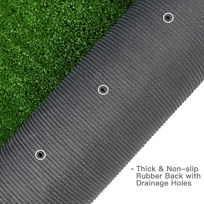 Artificial Grass Turf, 6ft x 68ft 0.4" Pile Height, Indoor Outdoor Fake Astroturf Rug Carpet Mat for Balcony Decor Backyard Patio Backdrop Fence Wall Decorations Dogs