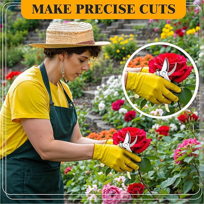 20Pcs Pruning Shears for Gardening, Beige Garden Clippers Handheld Heavy Duty Plant Scissors Bypass Pruning Shears for Gardening Yard Hedge Flowers Tree Trimming Plant Cutter