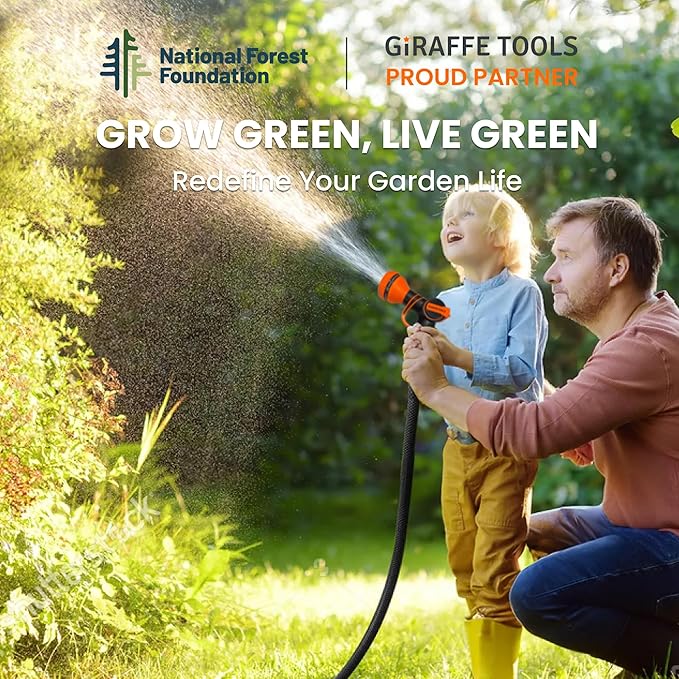 Giraffe Tools Leader Hose 2ft x 5/8", 24INCH Short Water Hose for Hose Reel Connecting 3/4 inch GHT Connector, Lightweight, Flexible with Female Female Fittings