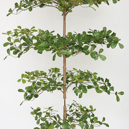 Artificial Black Olive Tree, 8FT Tall Big Leaf Faux Shady Lady Tree with Potted, Fake Olive Tree for Home Decor Indoor
