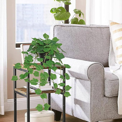 TOCHGREEN Artificial Plants Fake Pothos Ivy Plant Silk Plant for Home Decor Indoor in Pot,Faux Hanging Plant Realistic Small Faux Potted Plant for Bedroom Shelf Office Indoor Outdoor Decor (1PC)