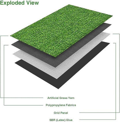 LITA Realistic Artificial Grass Turf Lawn Customized Size 1 x 45 Feet, 1.38" Indoor Outdoor Garden Lawn Landscape Synthetic Grass Mat Fake Grass Rug