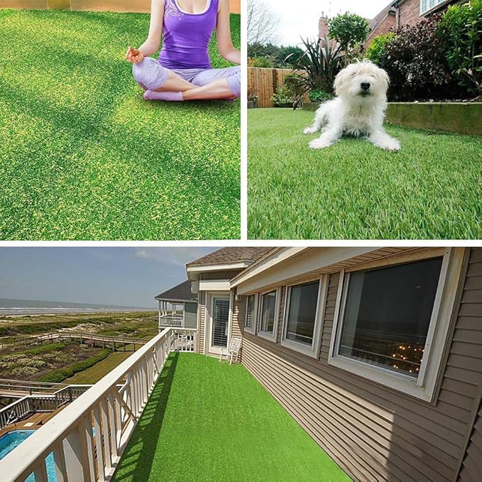 Petgrow Pet Pad Artificial Grass Turf 5.5'x6.5' - Realistic Thick Synthetic Fake Grass Mat for Outdoor Garden Landscape Dog Faux Grass