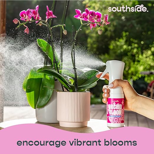 Orchid Bloom Fertilizer by Southside - 16 oz - Encourage Blooms with Precise Nutrition & Humidity - Gentle Formula, Premium Continuous Spray for Easy Coverage