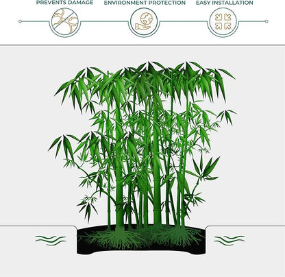DeepRoot Water Barrier, Versatile Bamboo Barrier, Easy-to-Install Garden Barrier for Landscaping and Protection, Durable, Flexible, 30" x 100' Roll-60 mil Thickness, Black (WB 30/60-100)