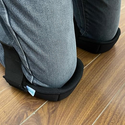 Knee Pads for Work | Made of Tear-Resistant and Waterproof Nylon Oxford Cloth and Durable Rubber | Floor-Safe Anti-Slip Kneepads for ConstructionMechanical Repair Work Black