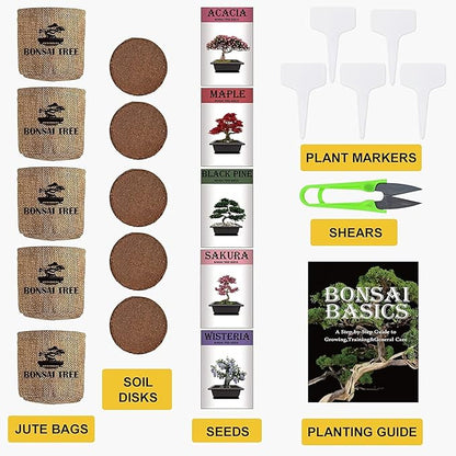 Indoor Starter Kit with Complete Planting Tools, Gardening DIY Gift for Plant Lovers