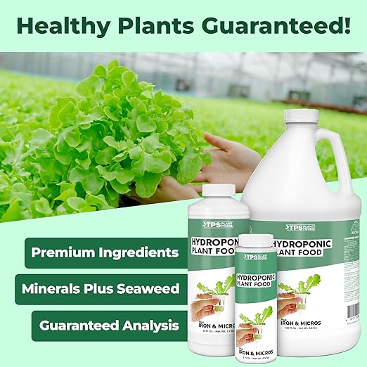 Hydroponic Plant Food, Complete One Part Liquid Hydroponic Fertilizer, 1 Gallon (128 oz)