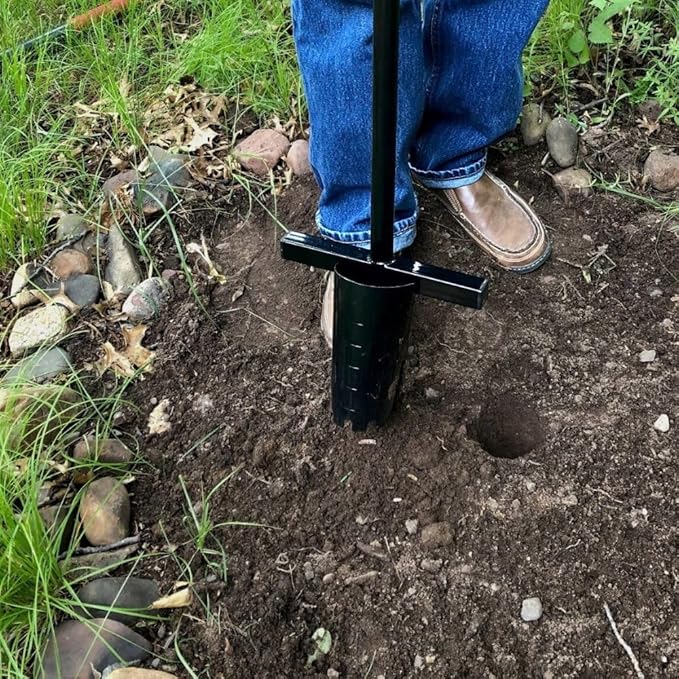 Walden Backyards Perfect Planter - Long Handle Bulb Transplanter for Planting Flowers - Heavy Duty Garden Tool for Digging & Refilling Holes