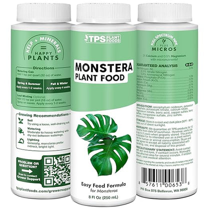 Plant Food for Monsteras and Philodendrons, Tropical Houseplant Liquid Fertilizer, 1 Gallon (128 oz)
