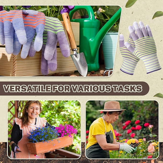50 Pairs Gardening Gloves, Gardening Yard Gloves for Women and Men, Non Slip Rubber Coated, Breathable & Durability(Free Size)