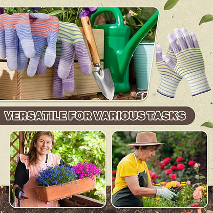 50 Pairs Gardening Gloves, Gardening Yard Gloves for Women and Men, Non Slip Rubber Coated, Breathable & Durability(Free Size)