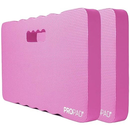 Thick Kneeling Pads, Garden Kneeler for Gardening, Bath Kneeler for Baby Bath, Kneeling Mat for Yoga, Knee Pad for Work, Extra Large (XL) 18 x 11 x 1.5 Inches, Pink (Pack of 2)