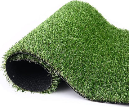 Artificial Grass Turf, 11ft x 82ft (902 ft²) 20mm Pile Height Indoor Outdoor Synthetic Realistic Faux Fake Astroturf Rug Carpet Mat for Balcony Decor Playground Patio Dogs