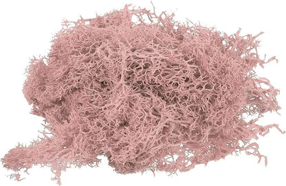 MECCANIXITY 3.5 OZ Moss Fake Craft Moss Artificial Moss Natural Preserved Moss for Craft Arts Floral DIY Project Wall Wedding Garden Patio Table Terrariums Decoration(Pink)