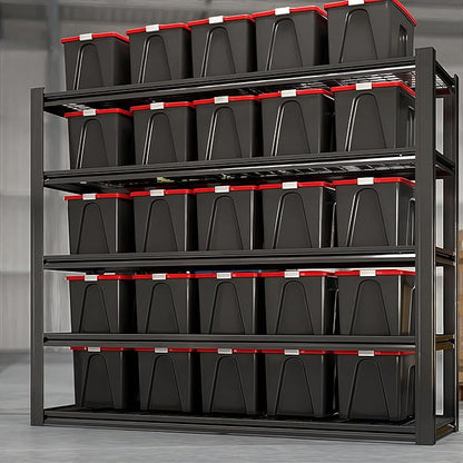 62" W x 24" D x 84" H Garage Shelving Heavy Duty Metal Shelving 3500LBS Storage Shelves Adjustable Metal Shelves for Storage Industrial Garage Shelves for Warehouse Basement