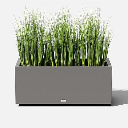 Veradek Block Series Long Box Planter - Large Rectangular Planter for Indoor or Outdoor Patio/Porch | Durable All-Weather Use with Drainage Holes | Modern Décor for Tall Plants, Flowers or Shrubs