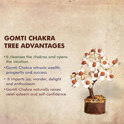 Wonder Care Crystal Tree for Home Decorations Crystals and Healing Stones Witchy Room Crystal Decor Tree Crystal Gifts Gem Tree Christmas Tree Stands for Real Tree-Gomti Rudraksha Tree