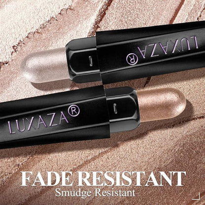 6PCS Cream Eyeshadow Stick Makeup Sets, Metallic And Matte Shimmer Eye Shadow Eye Brightener Stick Pencil Crayon, B04-Champagne Pink