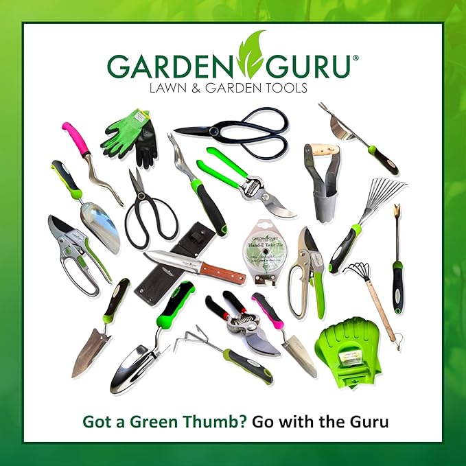 Garden Guru Stainless Steel Hand Weeder Fork Tool – Rust Resistant Stainless Steel – Ergonomic Handle – Great for Planting, Spreading Mulch, Weeding, Loosening & Transplanting Soil (2 Pack)