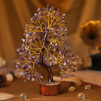 Amethyst Crystal Tree, Gemstones and Crystals, Amethyst Stone Desk Decor, Healing Crystal, Gem Tree Purple Decor, Unique Gifts for Women, Meditation Decor, Spiritual Gifts for Women