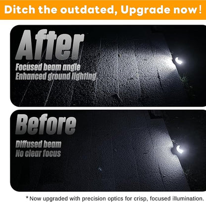 Gardenreet Landscape In Ground Well Lights - Brass Ip65 Electric LED Low Voltage Lights, 12V Wired Fixture, Antique Bronze for Patio Driveway Walkway with 5000K Daylight White MR16 Bulb
