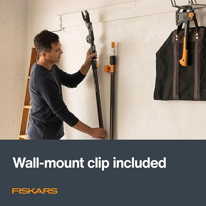 Fiskars XtendControl Extendable Tree Pruner (6 ft), Pole Saw, Adjustable Branch Trimmer with 15" X1 Saw and Hand Saw, 3-6 ft Extension Pole, and Secure Locking System for Precision Cutting