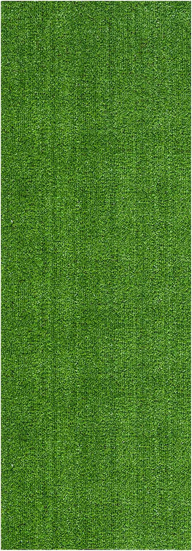 Ottomanson Artificial Grass Outdoor Runner Rug 2'7" x 10' – Waterproof Astro Turf with Drainage Holes – Patio & Lawn Decoration, Easy-Clean Dog Grass Mat