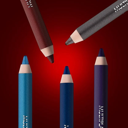 Pupa Milano Multiplay Eye Pencil - Creamy, Blendable Eyeliner With Smudge Tip - Create Long Wearing, Glamorous Intensity - Smooth, Lasting Color Liner For Waterline Or Lid - 03 Pearly Sky - 0.04 Oz