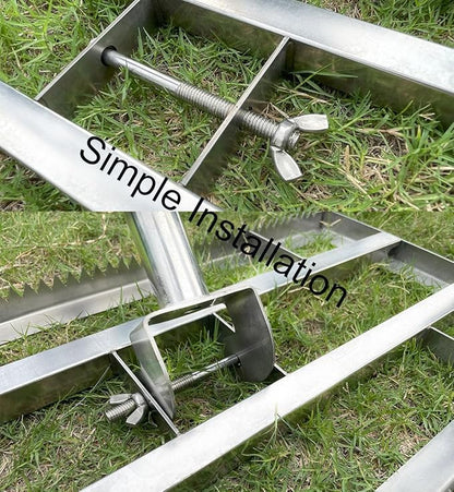 New Updated Lawn Leveling Rake, Lawn Leveler Tool with Double-Sided Design,70'' Adjuatble Stainless Steel Garden Rake, Rustproof Rakes Suitable for Landscaping Golf Course, Sand, Gardens, and Ranch