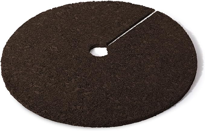 Rubberific 36" Recycled Rubber Mulch Tree Ring Easy Install Looks Like Real Mulch 3 Pack - Brown