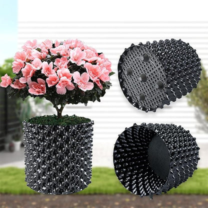 Plant air pruning pot, honeycomb porous structure design, improve root system development, prevent decay, suitable for flowers/vegetables/seedlings, farm planting solutions (Black, 12inches-5G-6P)