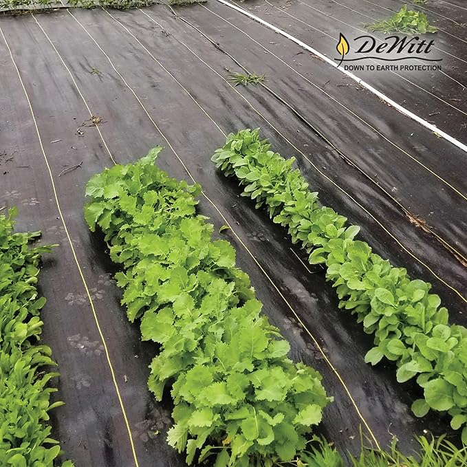 Dewitt 9-Pack Sunbelt Weed Barrier Fabric 3.2 oz, 4 x 300 Feet – Heavy-Duty Ground Cover Mat for Greenhouse Floors, Garden Rows, Raised Beds, Yard Gardening, and Outdoor Landscape Protection