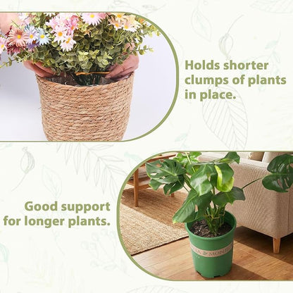 PRETTY JOLLY 5PCS Iron Monstera Plant Support Stakes Premium Plant Stand for Indoor & Outdoor Plants Practical Leaf Holders,Durable Trellis Accessories for Gardening Enthusiasts(Flower)