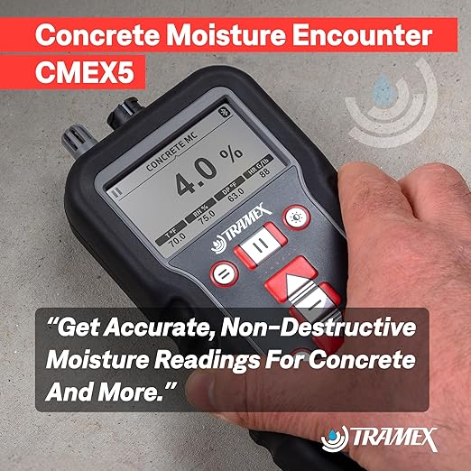 Tramex Concrete Moisture Encounter CME5 | Meter for Measuring Moisture Content in Concrete Floor, Slabs & Screeds