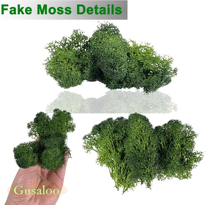 Preserved 5oz Moss Artificial Moss Natural Fresh Green Moss for Craft Handicraft Arts Floral Project Wall Decor Table Decor Wedding Centerpieces Garden Terrariums Decoration-Green