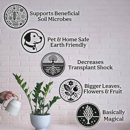 Organic Liquid Kelp & Seaweed Extract (Ecklonia Maxima) Super Plant Food - Indoor Houseplant Fertilizer - Organic Fertilizer for Flowers, Seedlings & Gardens - 16oz Treats 110 Gallons